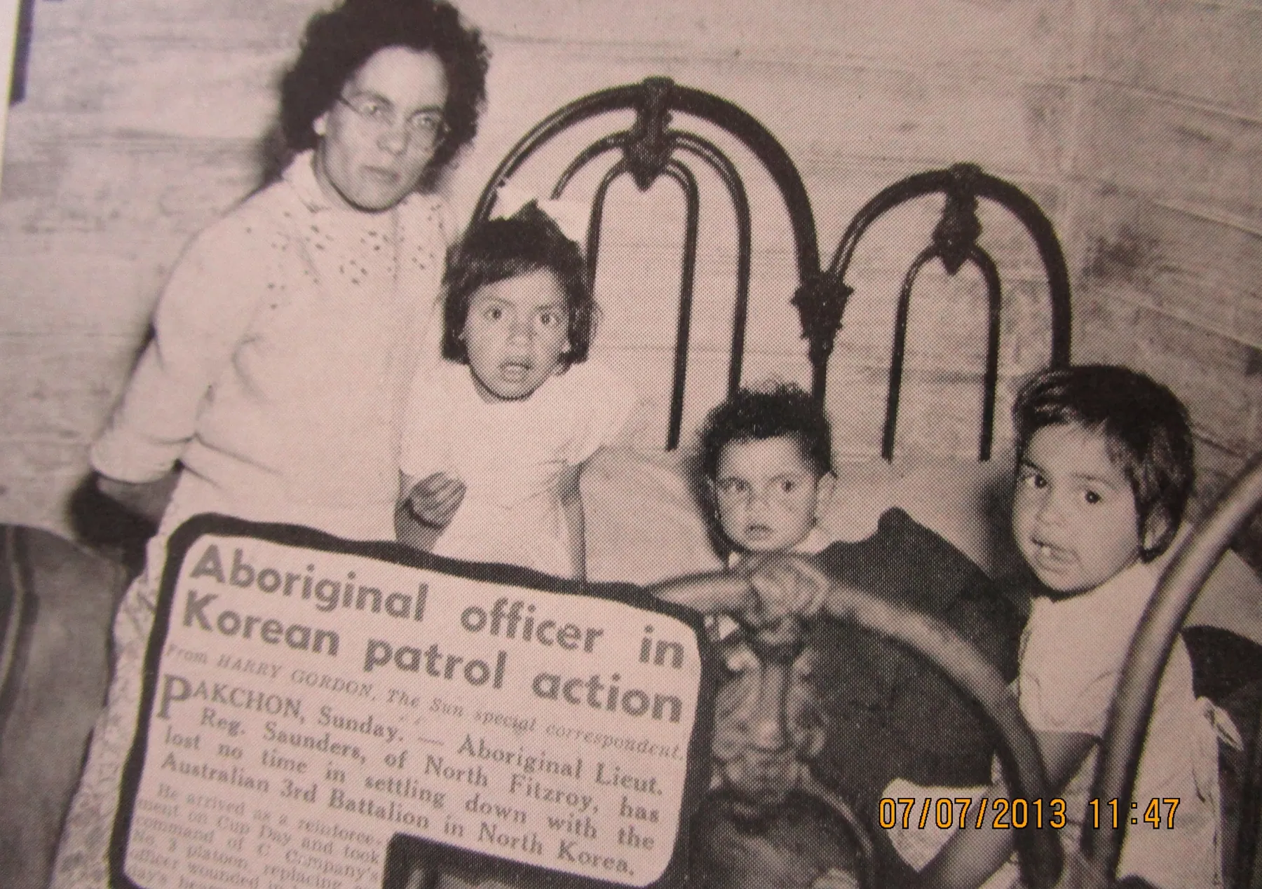Historic press clipping featured in Fighting for Country